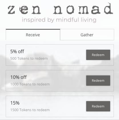 Rewards Zen Nomad Loyalty Program