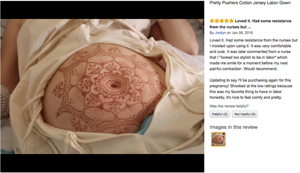 Henna belly art in a pretty pusher