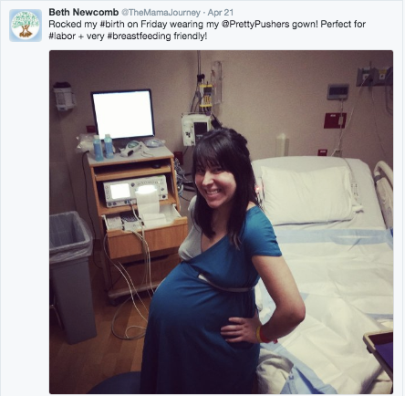 Transition Gown in a hospital birth