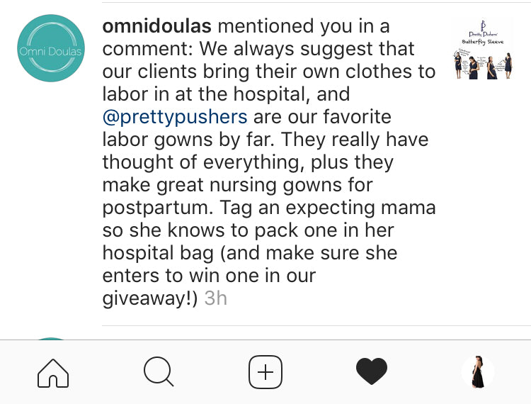 Doula opinion of Pretty Pushers gowns