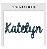 Font SEVENTY EIGHT