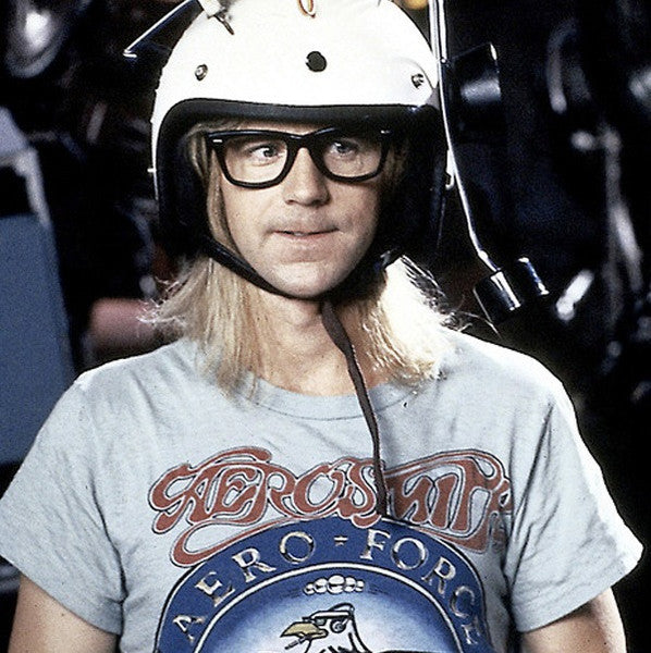 Aerosmith: Made famous by the father of geek chic, Garth Algar, this classic T-shirt is a must-have for both fans of Aerosmith and of Mike Myers ‘90s comedy hit, Wayne's World.
