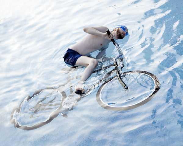 In California nobody is allowed to ride a bicycle in a swimming pool.