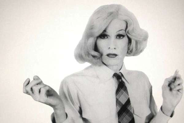 Andy Warhol, self-portrait in drag, 1981