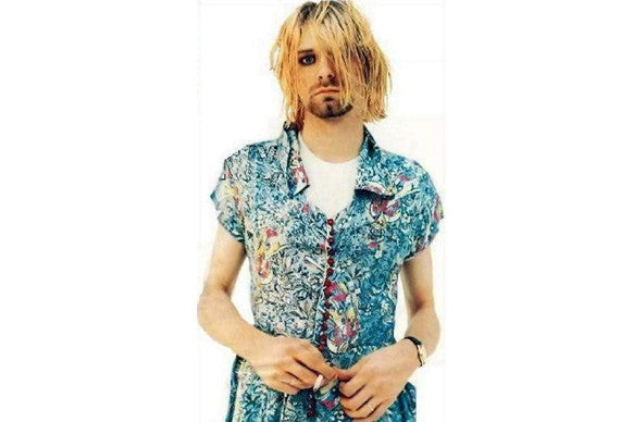 Kurt Cobain in Courtney Love's dress