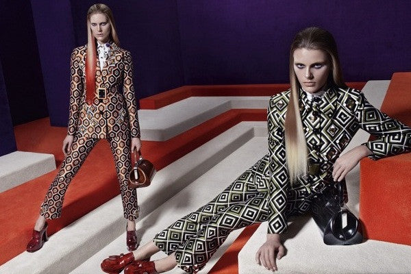 Prada's FW12 campaign, inspired by video games