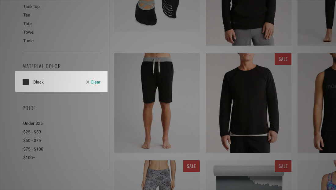 Shopify collection filter