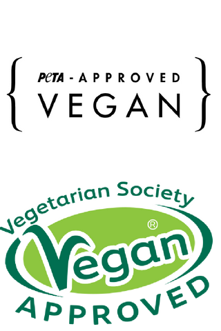 NueVue Vegan product certified logo PETA VegSoc