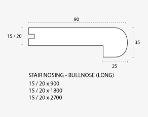 stair nosing - bullnose (long)
