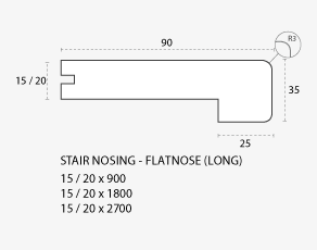 stair nosing - flatnose (long)