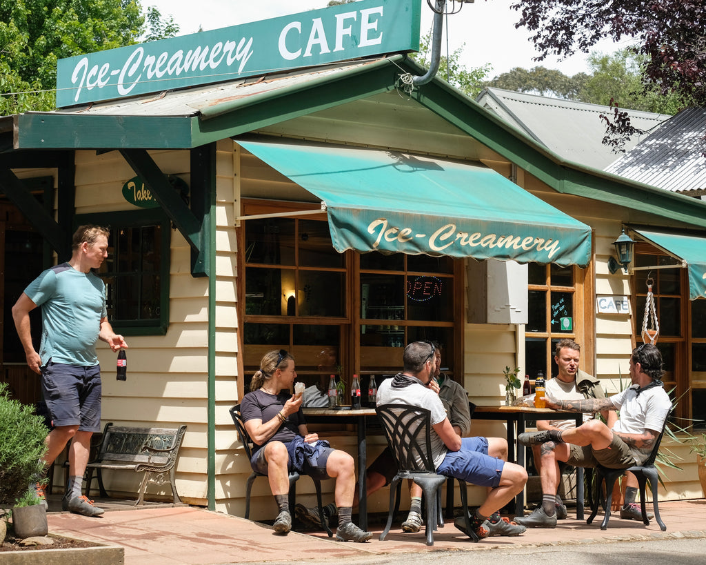 Lunch break while cycling victoria