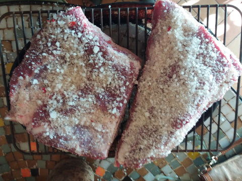 Salt Curing the Meat