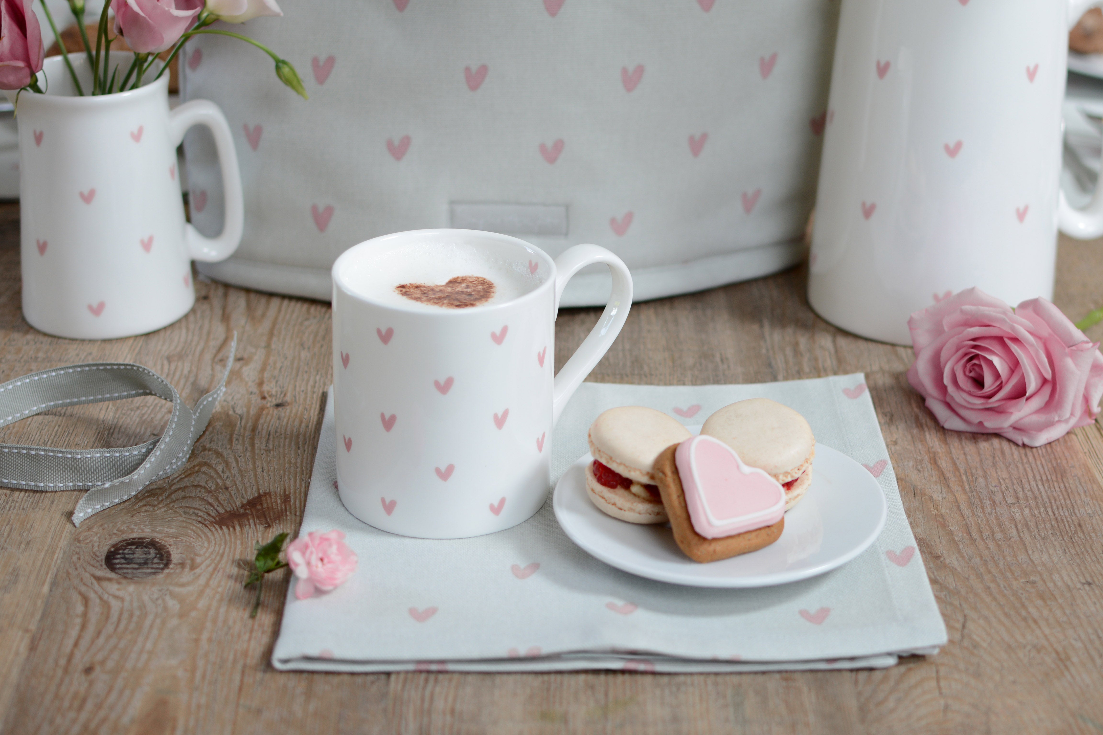 Sophie's heart mug range for Valentines day