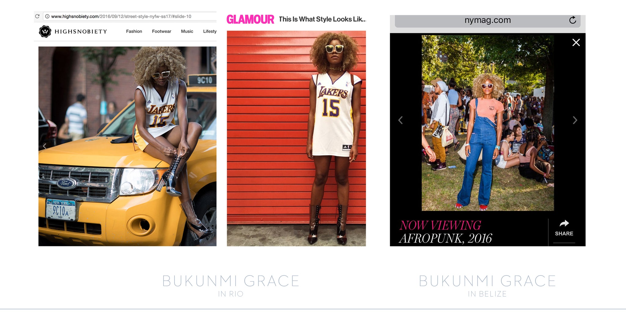 Bukunmi Grace in Tyche & Iset Designer Sunglasses -- NY Mag, The Cut, Glamour Mag, & High Snobiety