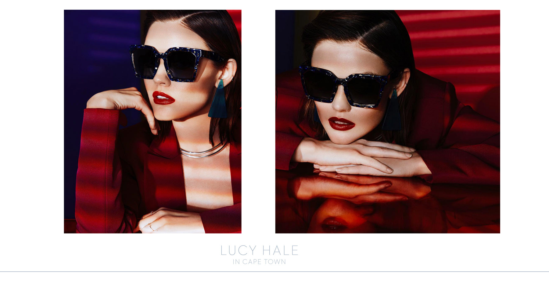 Lucy Hale in Cape Town Designer Sunglasses