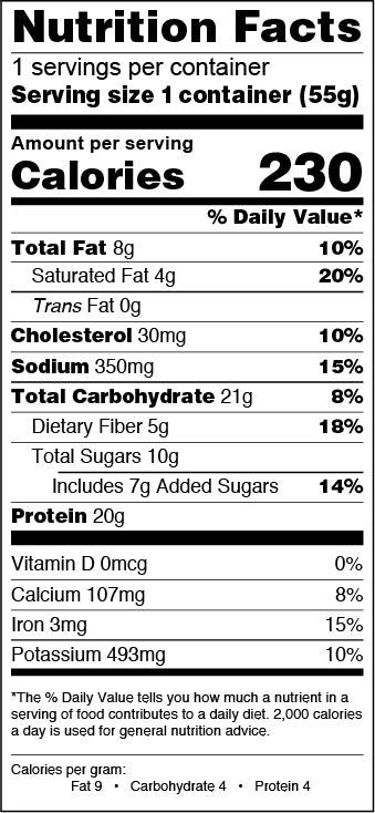 Double Chocolate Nutrition Facts