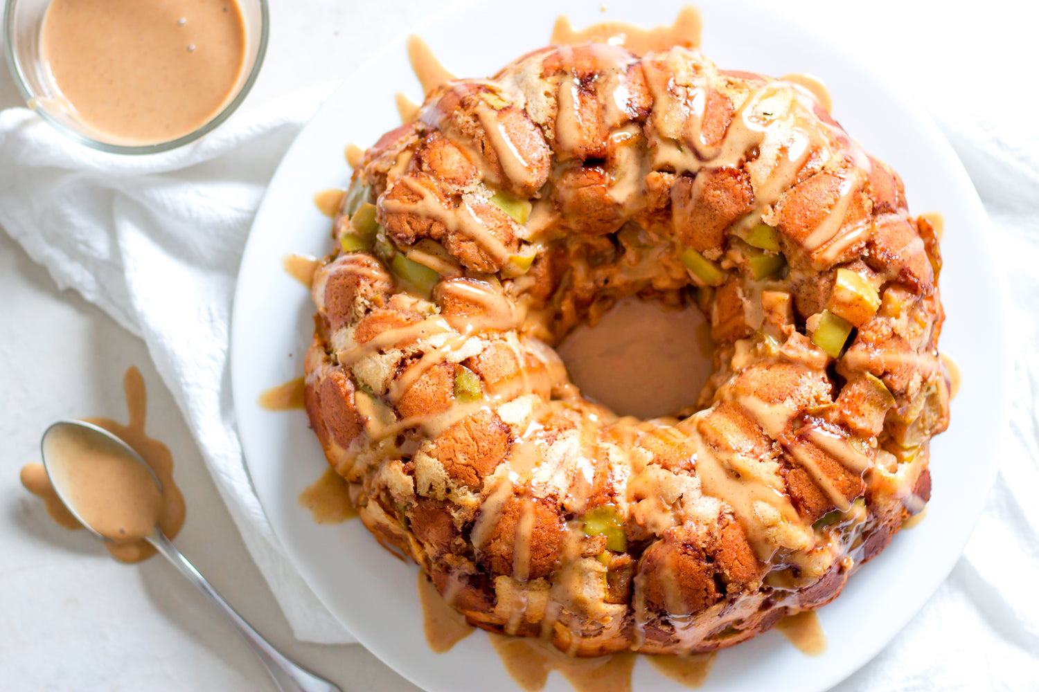 FlapJacked Caramel Apple Monkey Bread