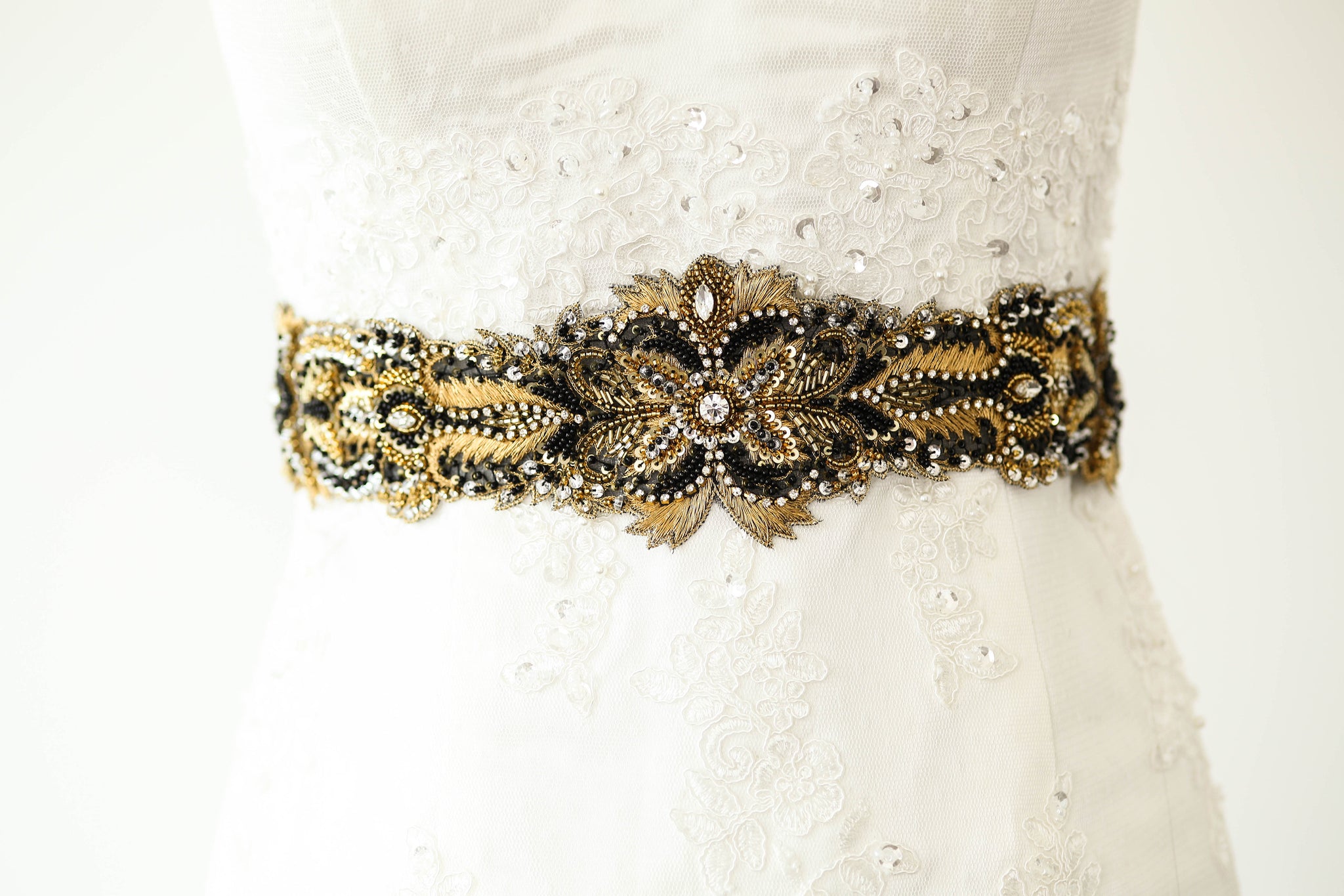 Black Bridal belt