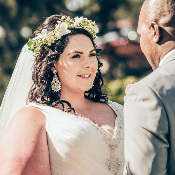 Large Bridal Earrings from real weddings