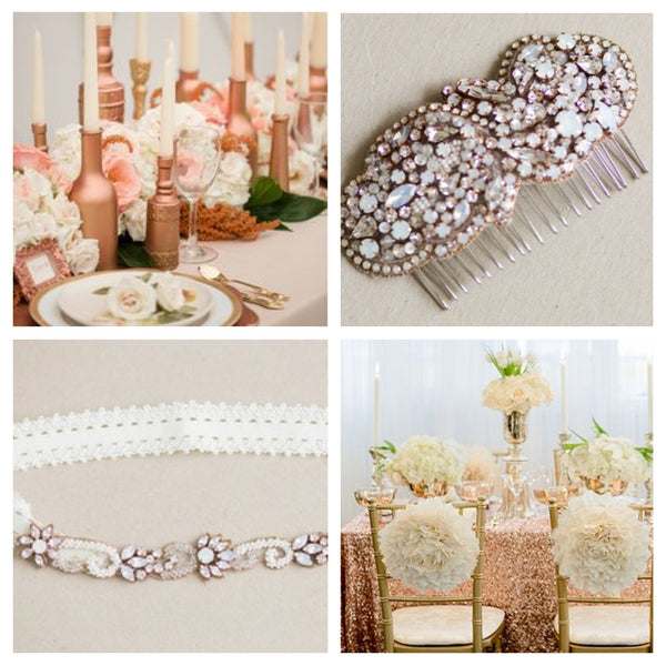 Rosegold Wedding Accessories