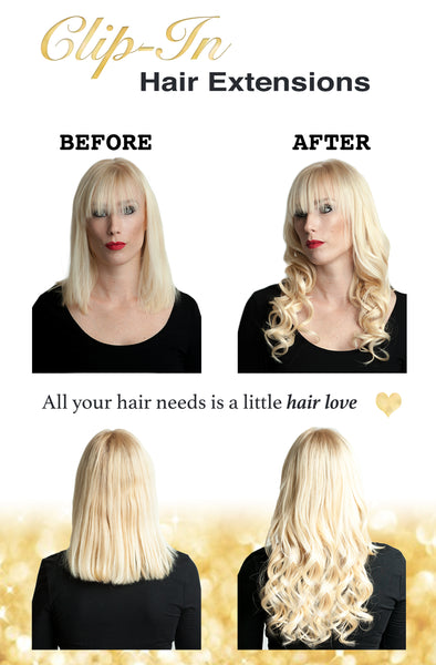 Celebrity Strands Clip In Hair Extensions: Before and After