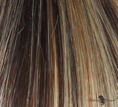Hair Color Sample P4 613 Dark Brown And Platinum Blonde Mix