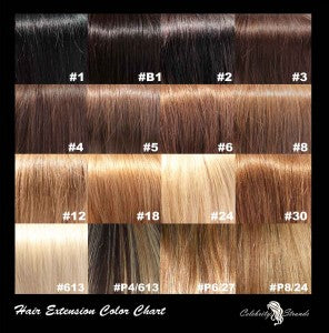 Celebrity Strands Hair Color Chart
