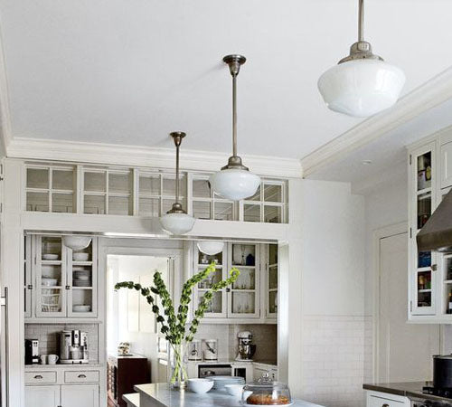 schoolhouse pendant lighting kitchen