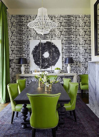 Opposites attract. add green to brighten a room