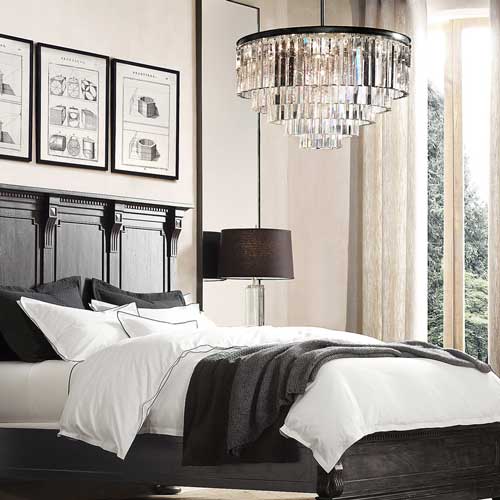 Chandelier in Bedroom