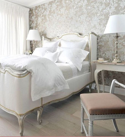 French provincial decor has a quiet, soothing palette, and you want something that offers the feeling of serenity instead of a splashy, laud hue.