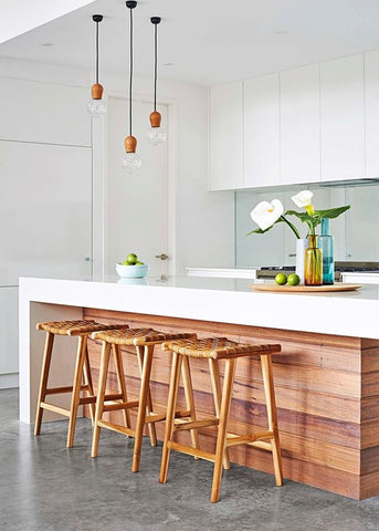 Wooden Kitchen Island Bench