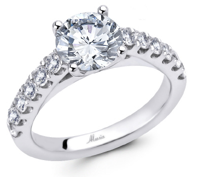 karaman bridal collection 18k white gold engagement ring 047