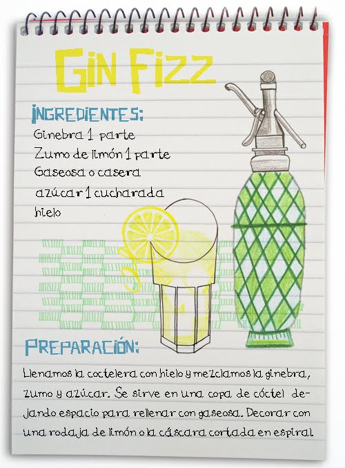 Cóctel Gin Fizz - Cócteles con Ginebra - Maria Cortes - CATABOX