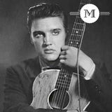 Elvis graphic for guitar care clinic