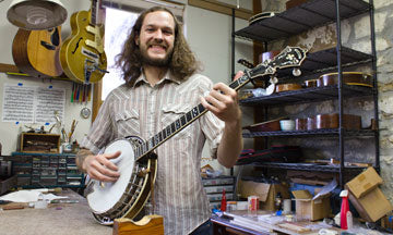 Trey Durkin, luthier at Mass Street Music