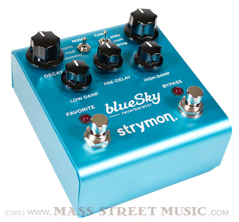 Strymon Blue Sky Reverberator Pedal at Mass Street Music