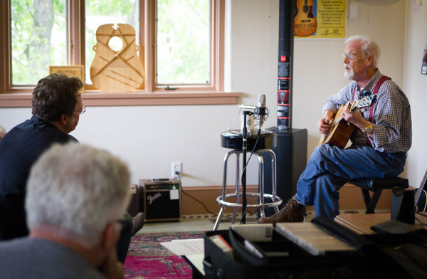 Jeff Black listening to a clinic goers song