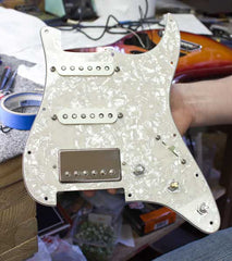 Pickguard assembly with Grosh pickups