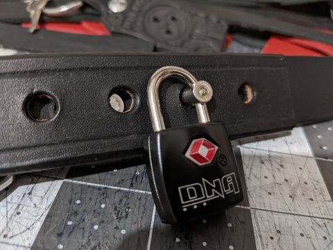 locking pin bondage collar prototype padlock