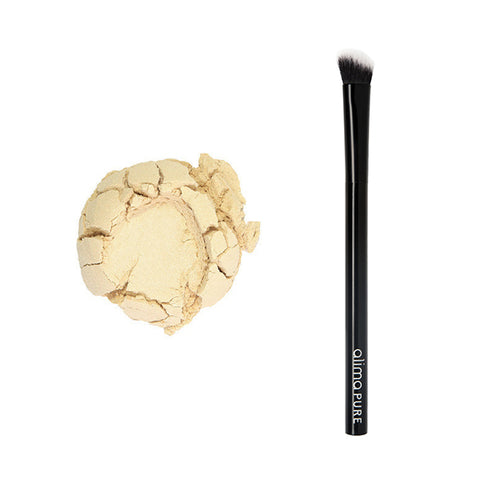 Alima Pure Mineral Highlighter in Luna with Alima Pure Mini Blending Brush