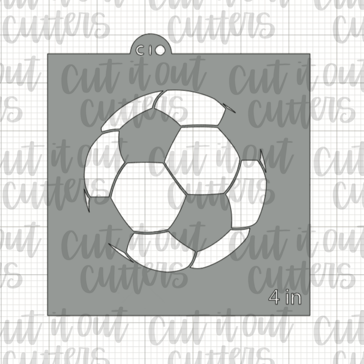 Soccer Ball Cookie Template Free