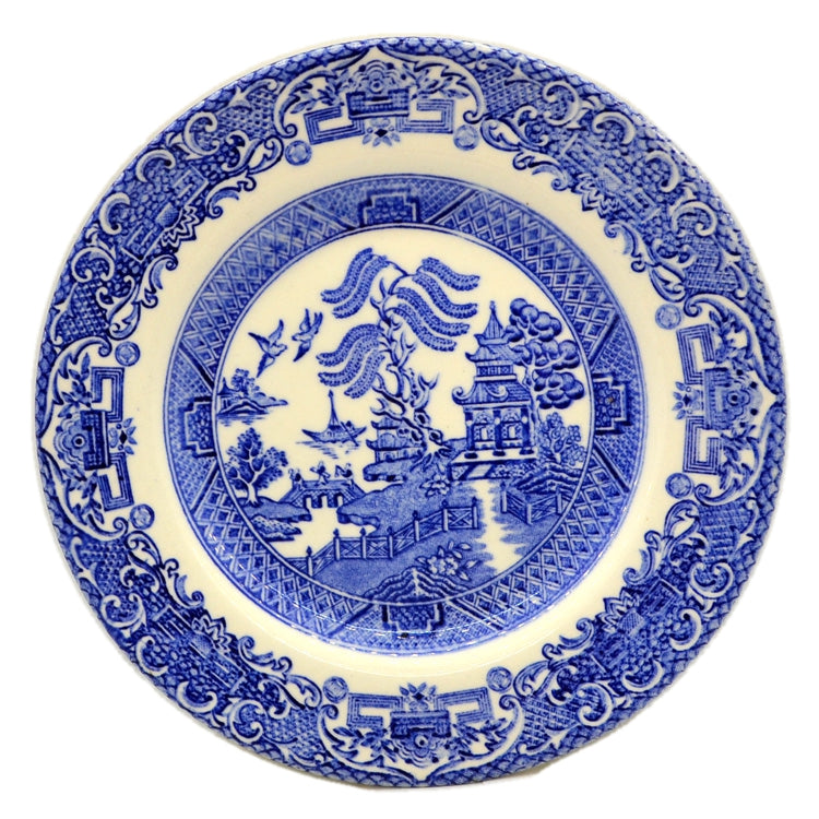 CHURCHILL WILLOW PATTERN 7 inch Side Plate 