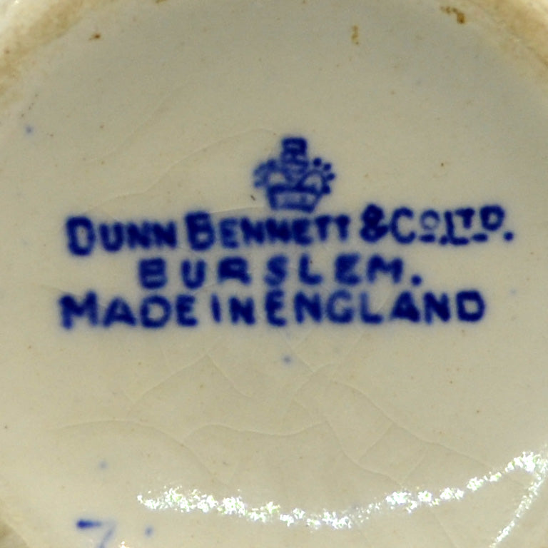 Dunn Bennett & Co England Pink Willow Pattern 6 x Rimmed Dessert Bowls  c1940s 