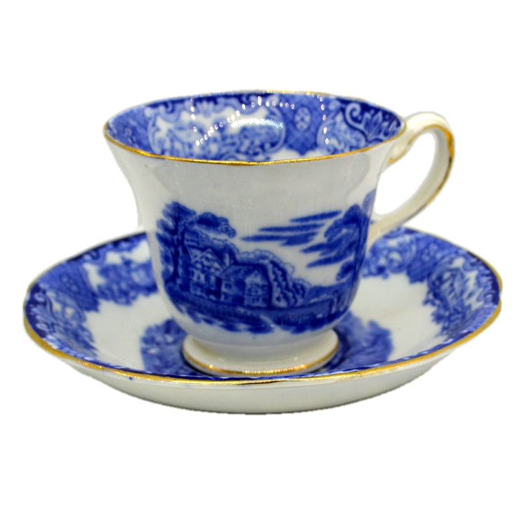 blue and white chinese tea cups