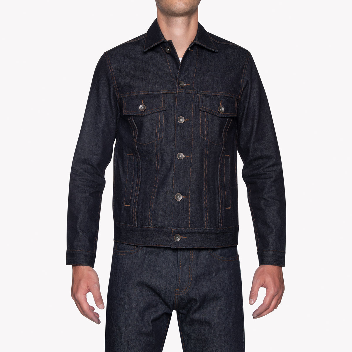 UB901 14.5oz Indigo Selvedge Denim Jacket | The Unbranded Brand