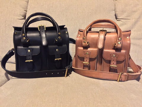 Two Custom Leather Bags
