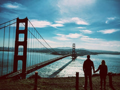 Couple at bridge