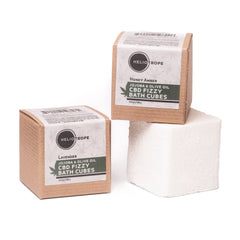 CBD organic bath cube fizzy bomb