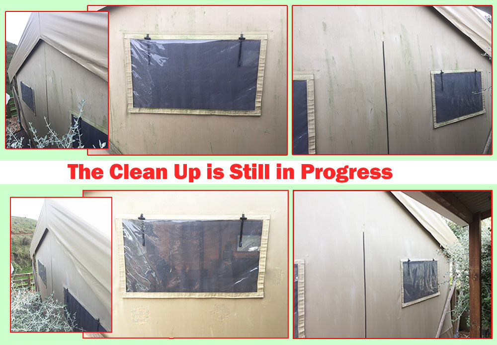 Clean Mould and Mildew from a Tent with Wet & Forget or Rapid Application